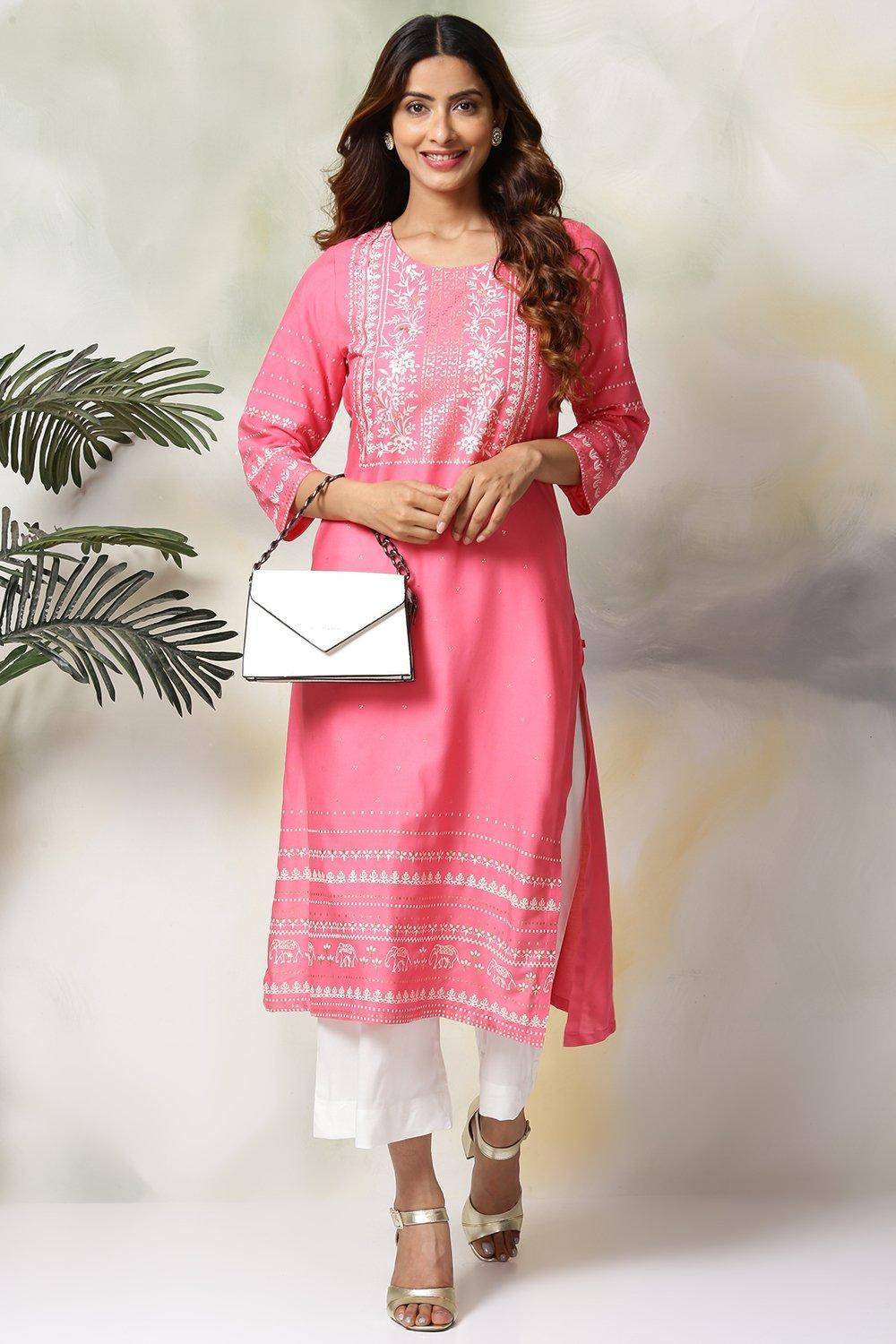 BIBA Women Kurta Palazzo Set
