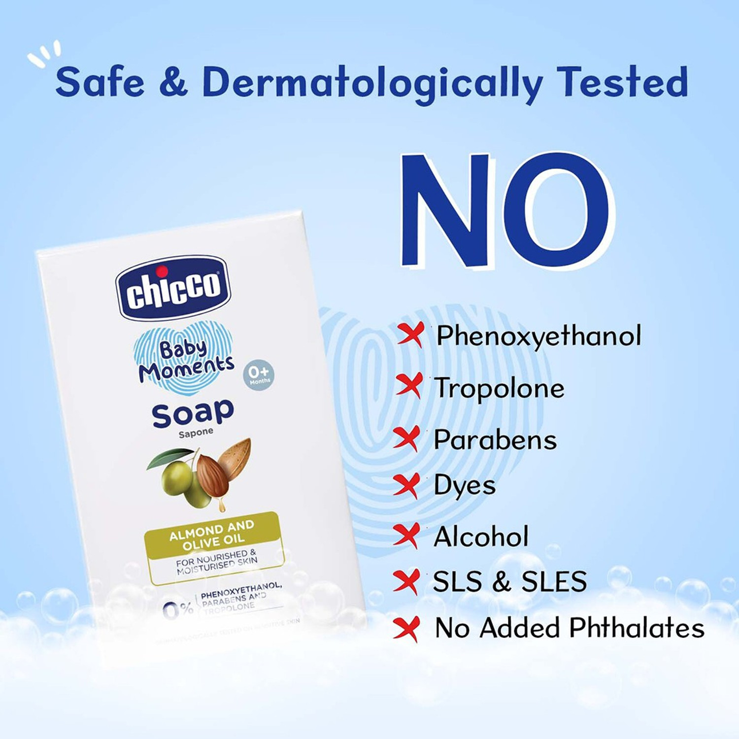 Image of Chicco Baby Moments Soap - (8 x 75 g)