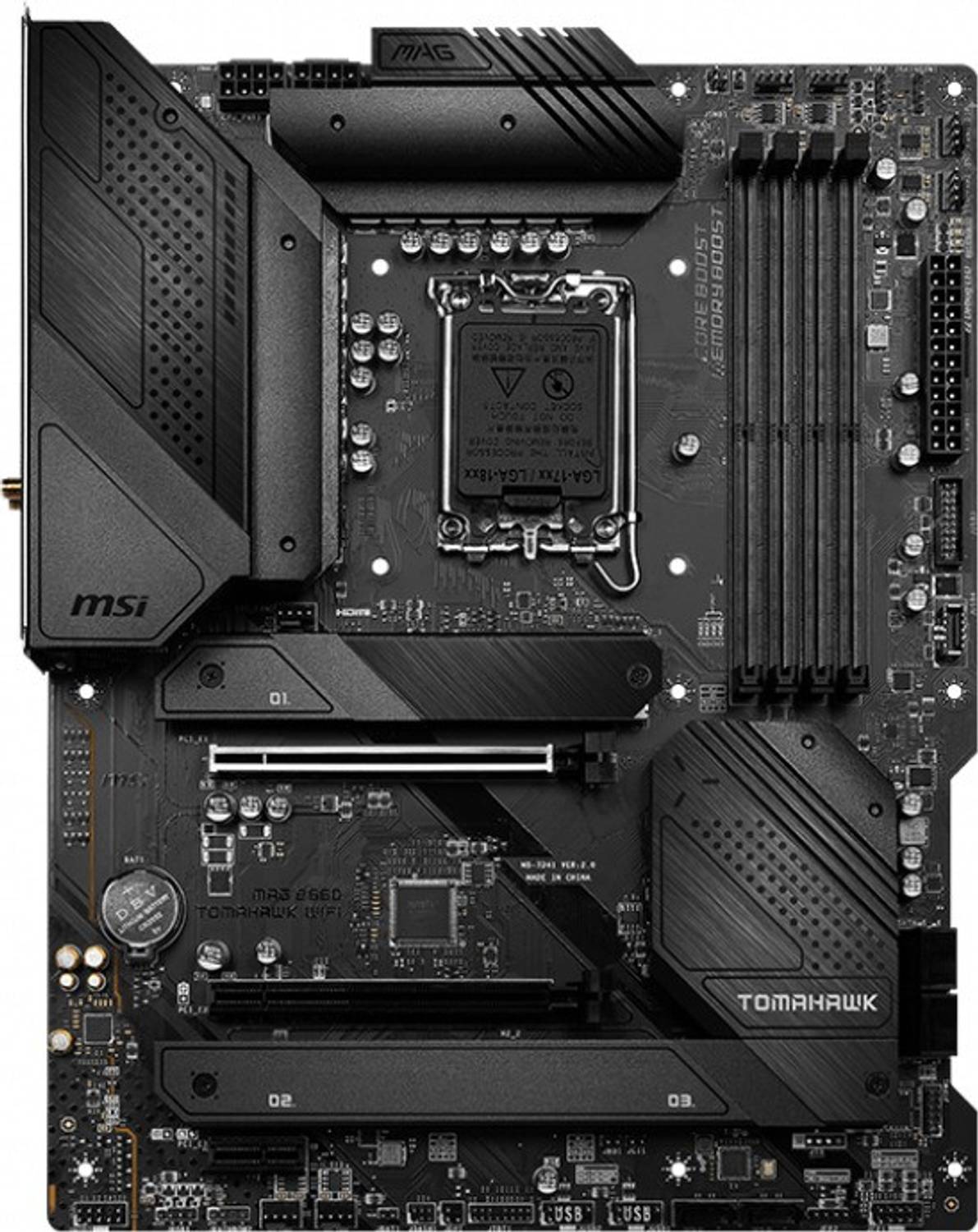 MSI MAG B660 TOMAHAWK WIFI DDR5 LGA 1700Socket ATX Intel B660