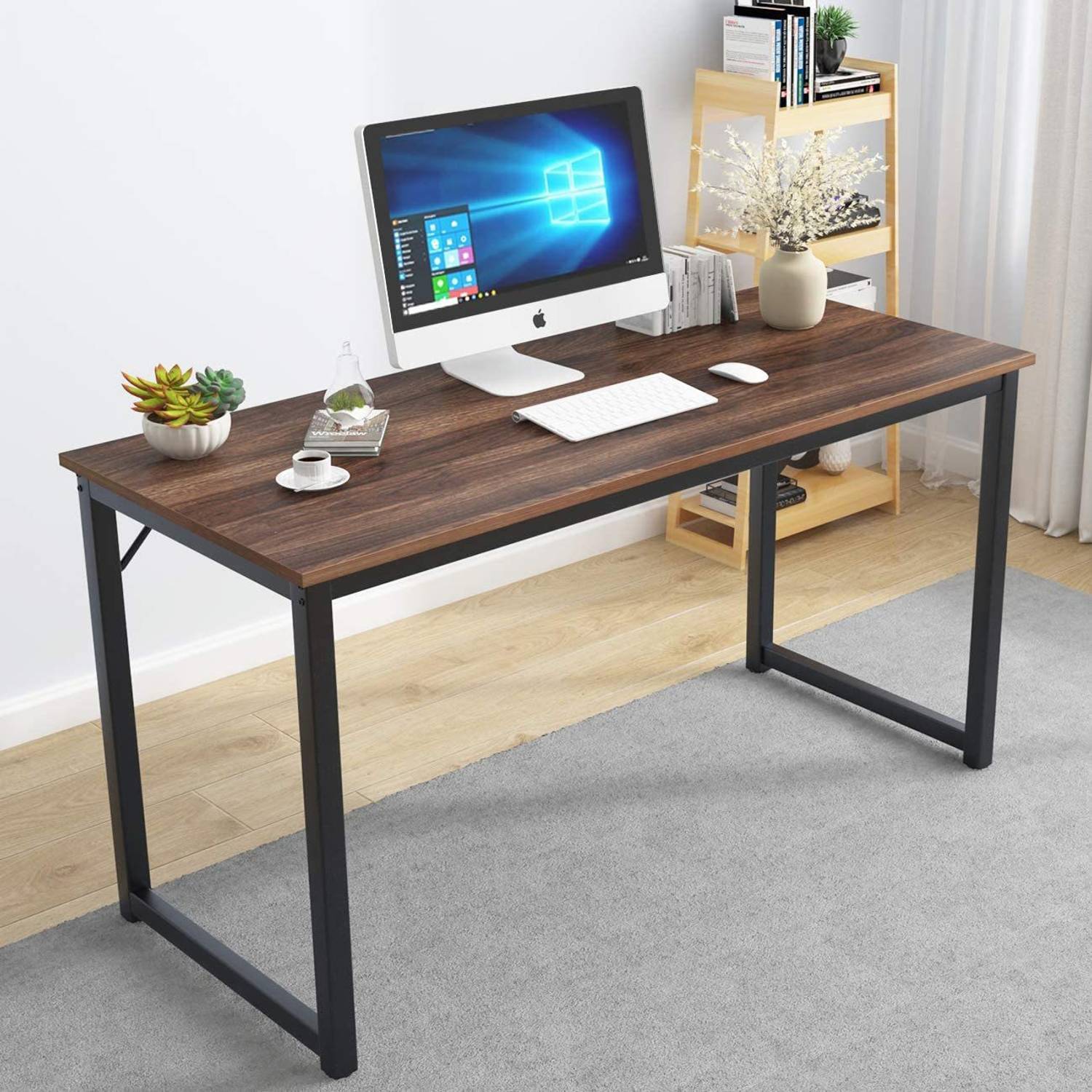 TEKAVO Engineered Wood Office, Work from Desk, Table Wallnut (120D