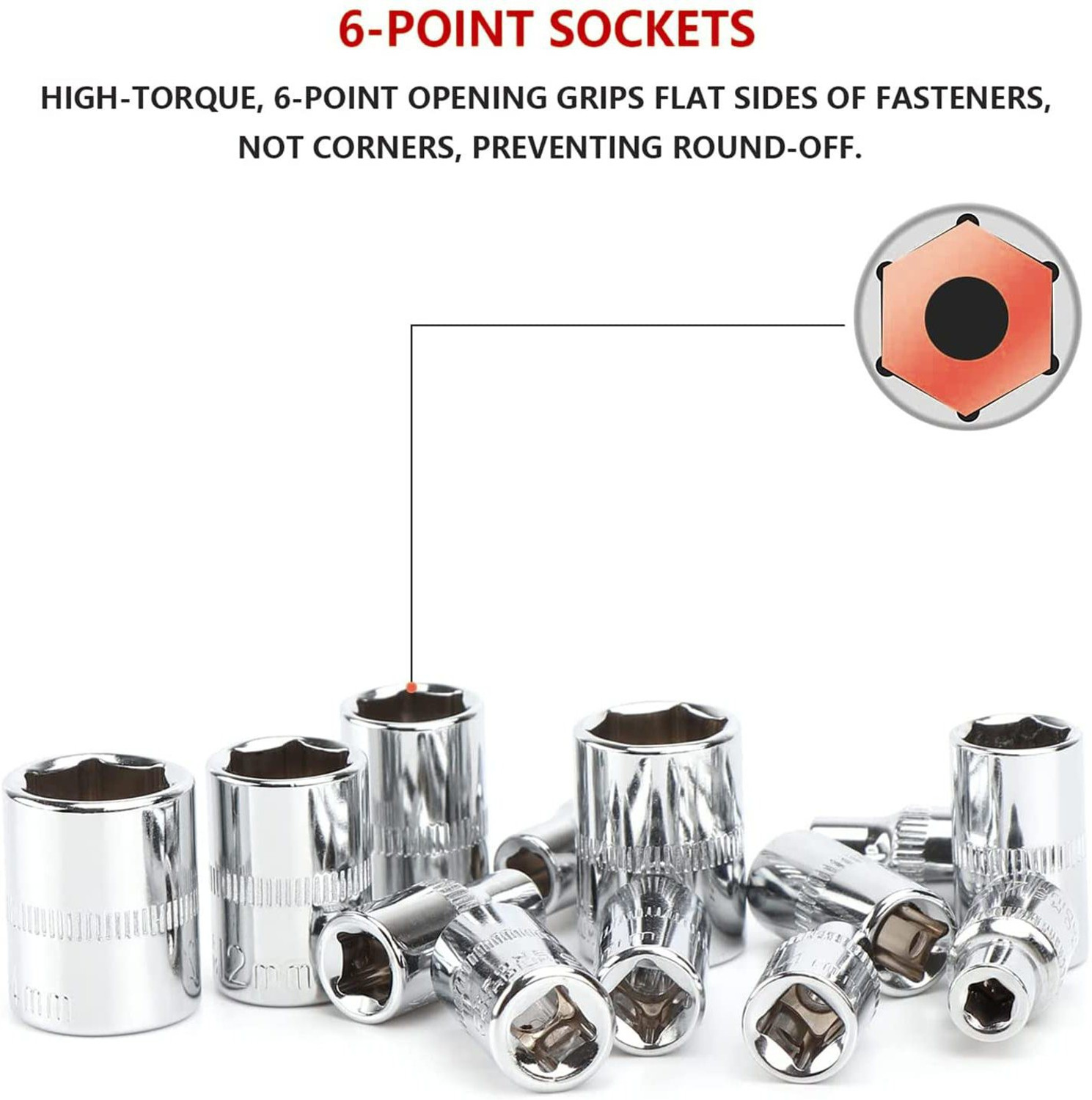 Image of curve creation 46 in 1 Pcs Tool Kit & Screwdriver & 1 /4'' Square Drive Metric Socket Set Combination Screwdriver Set