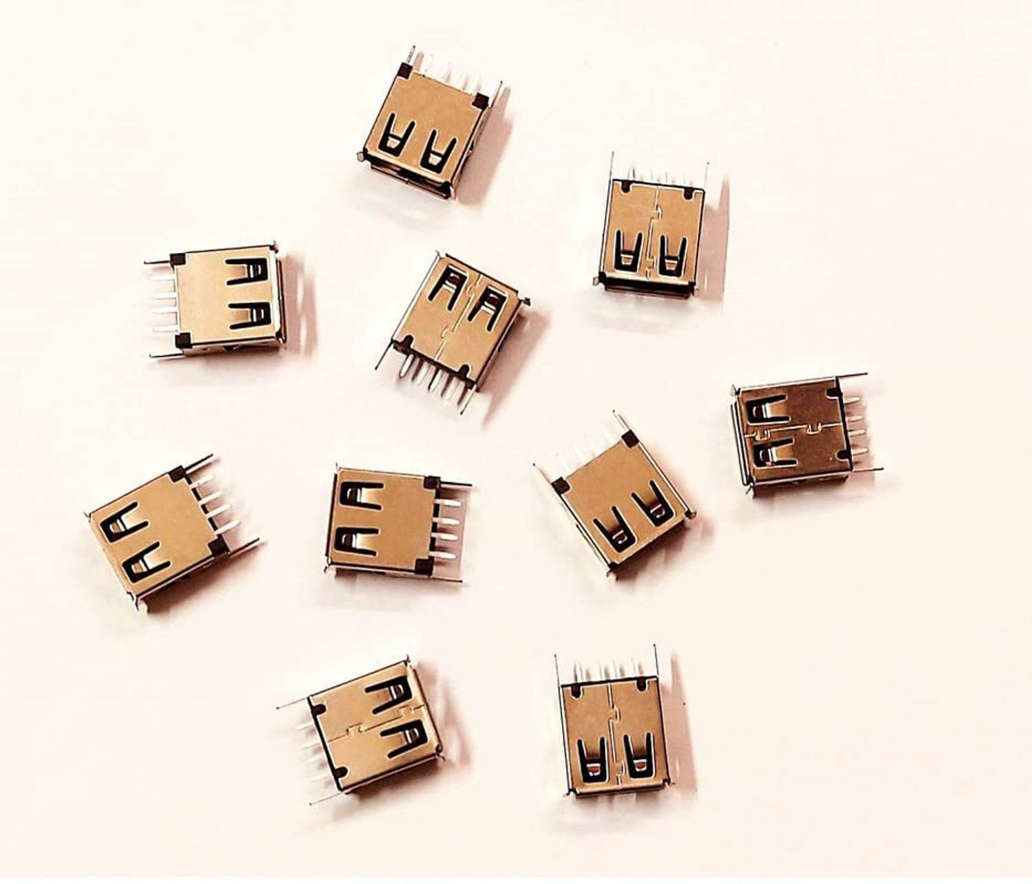ERHIndia TV-out Cable (Pack of 10) USB Female Socket Connector Type A USB 2.0 Female 4 Pin