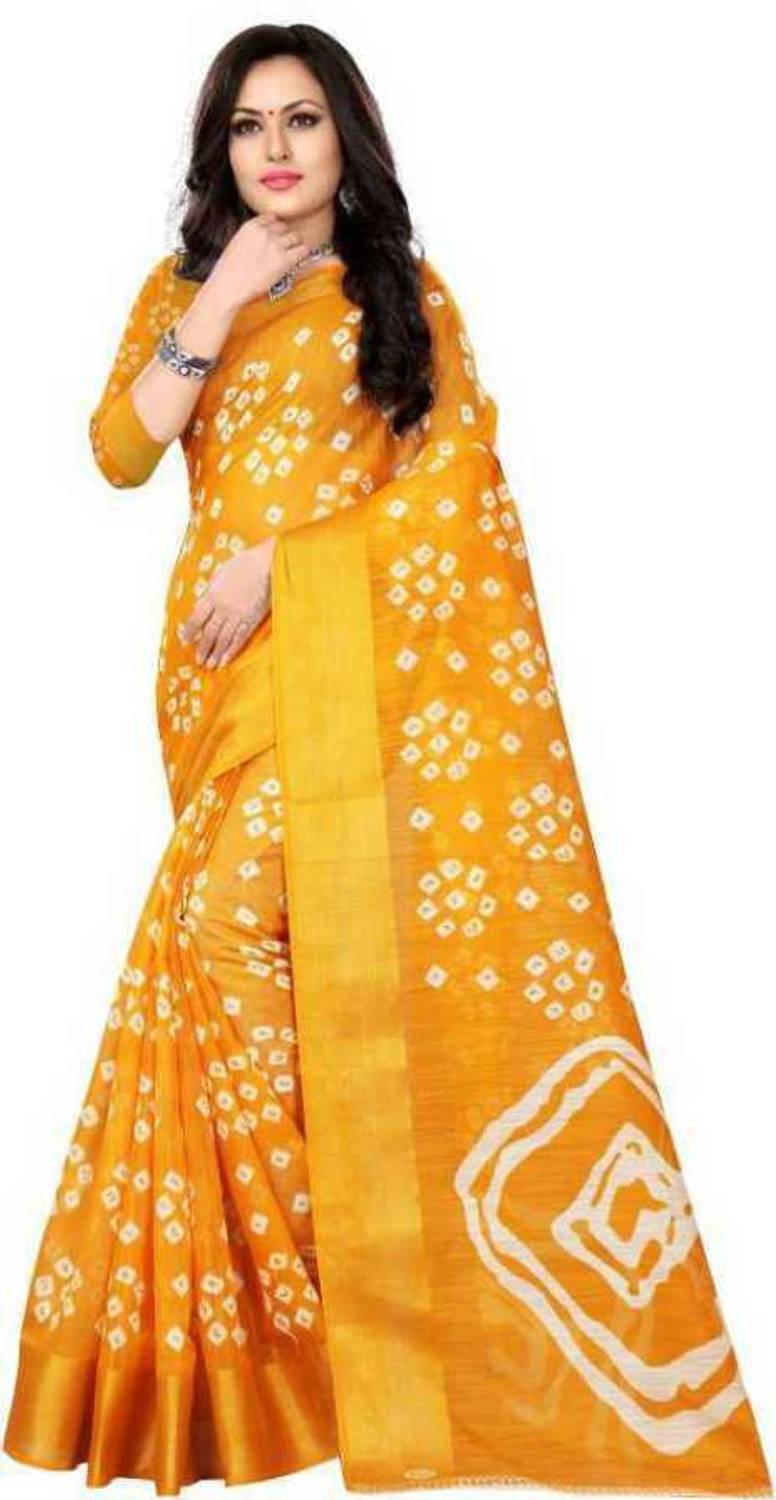 RUNAYA NX Printed Bollywood Cotton Silk Saree