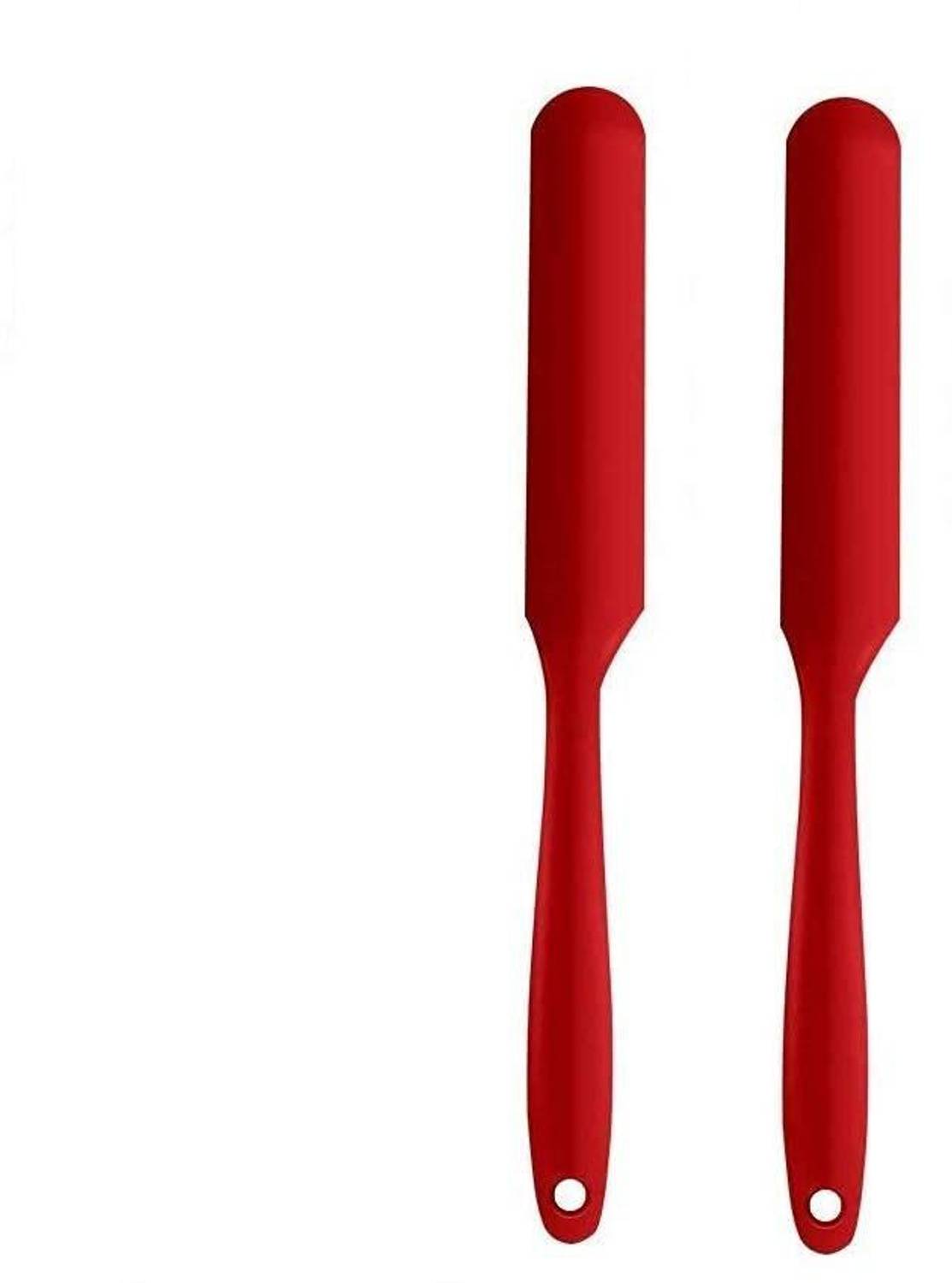allteckin SiliconeButter Knife Non-Stick FlexibleBaking and Cooking | Pack of 02 | Red Non-Stick Spatula