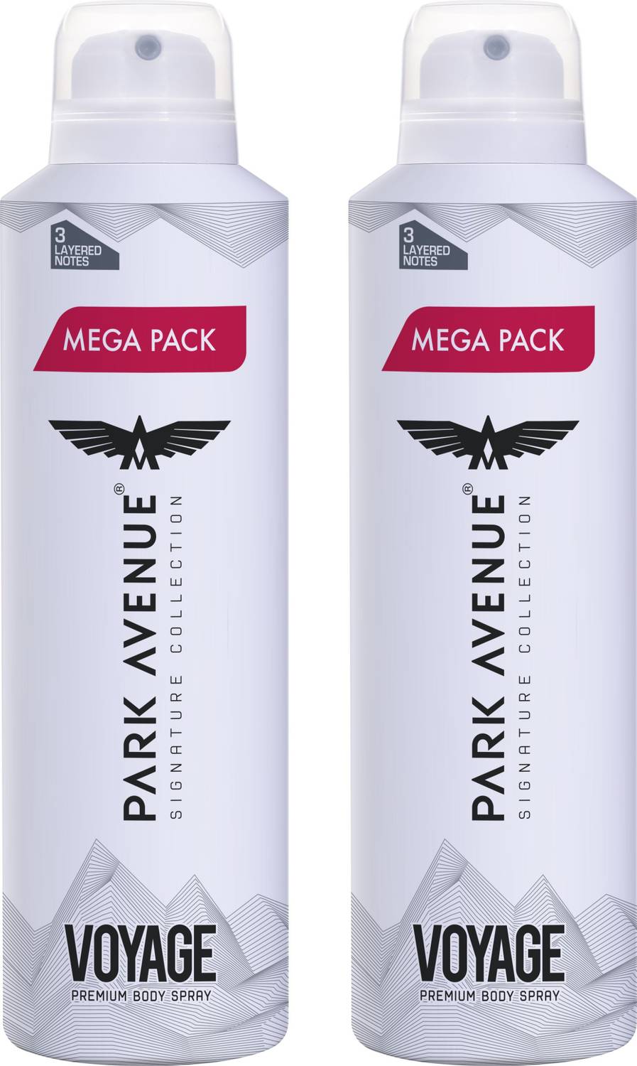 PARK AVENUE Voyage Deodorant Spray - For Men (440 ml, Pack of 2