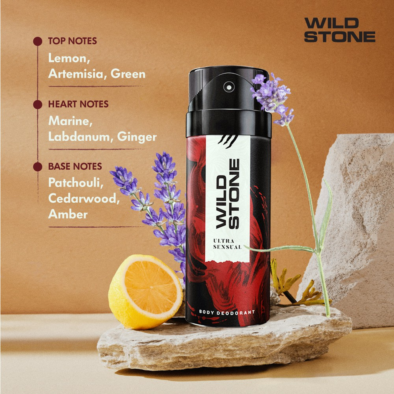 Image of Wild Stone Gift Box with Hydra Energy and Ultra Sensual Deodorant (150ml Each) Body Spray - For Men