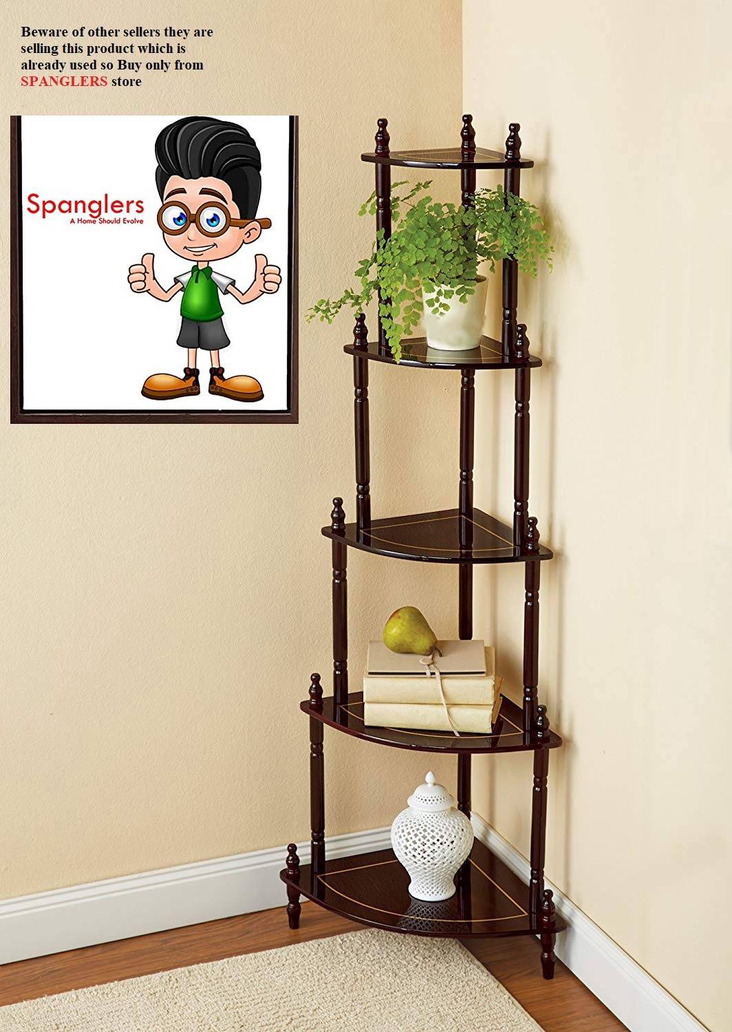 Spanglers Engineered Wood Side Table (Finish Color - Brown, DIY(D