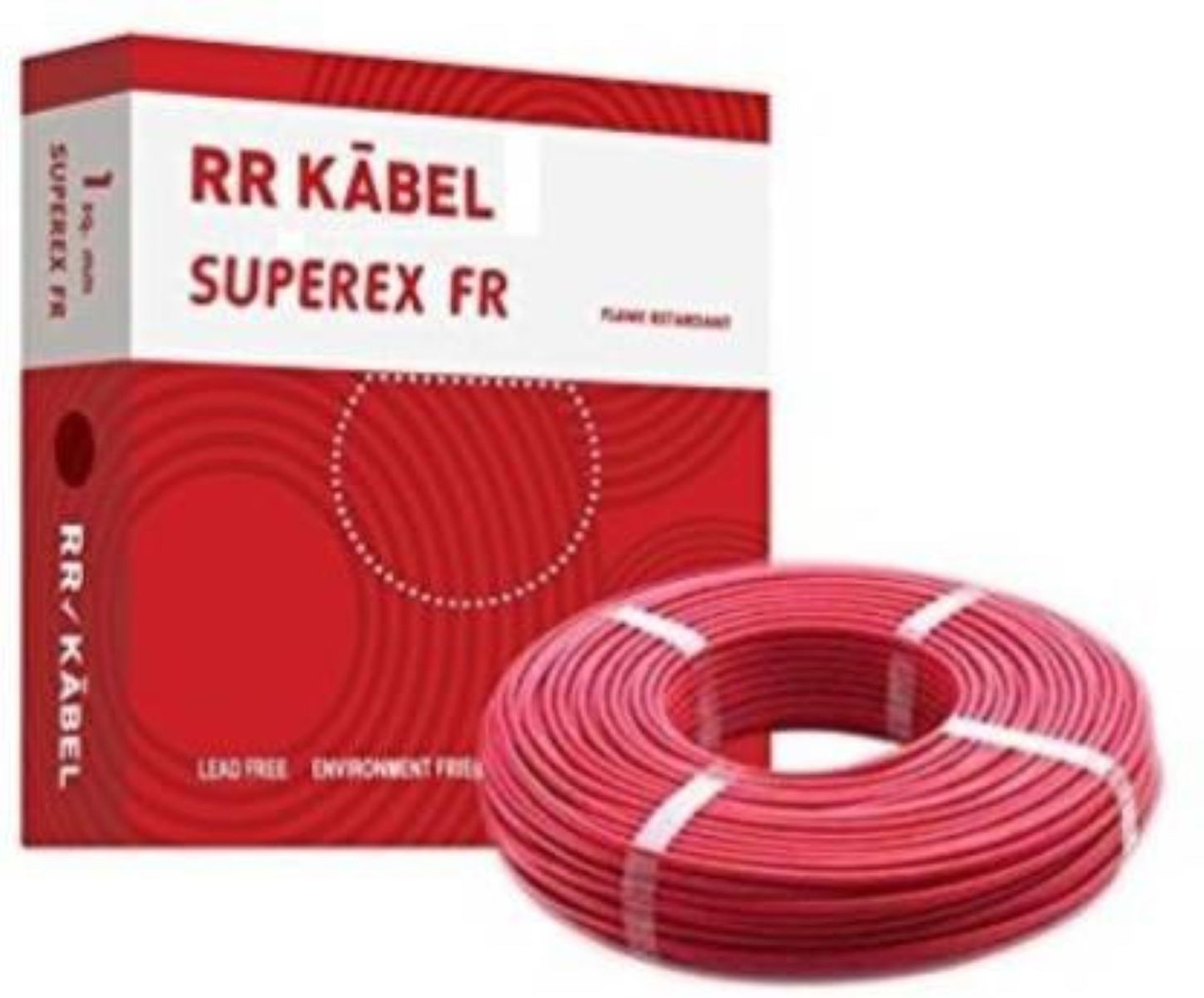 Image of RR KABEL FR PVC 1 sq /mm Red 90 m Wire