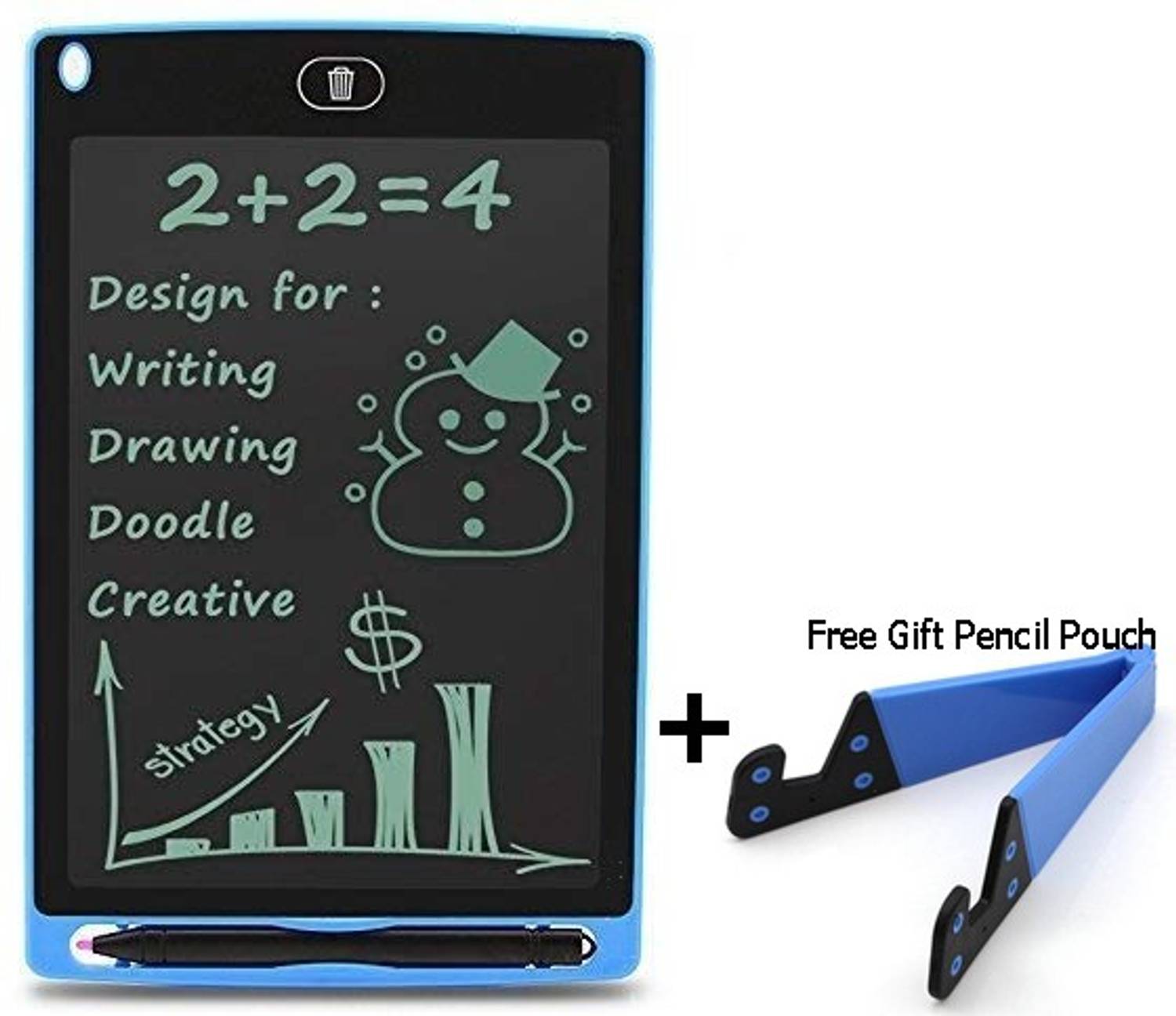 ARVANA LCD Writing Tablet Paperless Handwriting Pad for Kids RuffPad Slate Stylus Pen Digital RuffPad Slate LCD Re-Writing Drawing Board For Play&Fun+Mobile Stand 8.5 x 7 inch Graphics Tablet Connectivity - Wireless