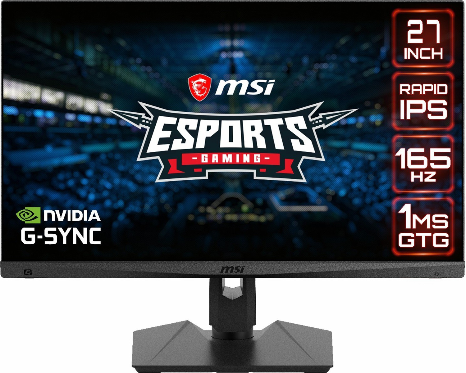 Image of MSI Optix 68.58 cm (27 inch) WQHD LED Backlit IPS Panel height adjustable Gaming Monitor (MAG274QRF)