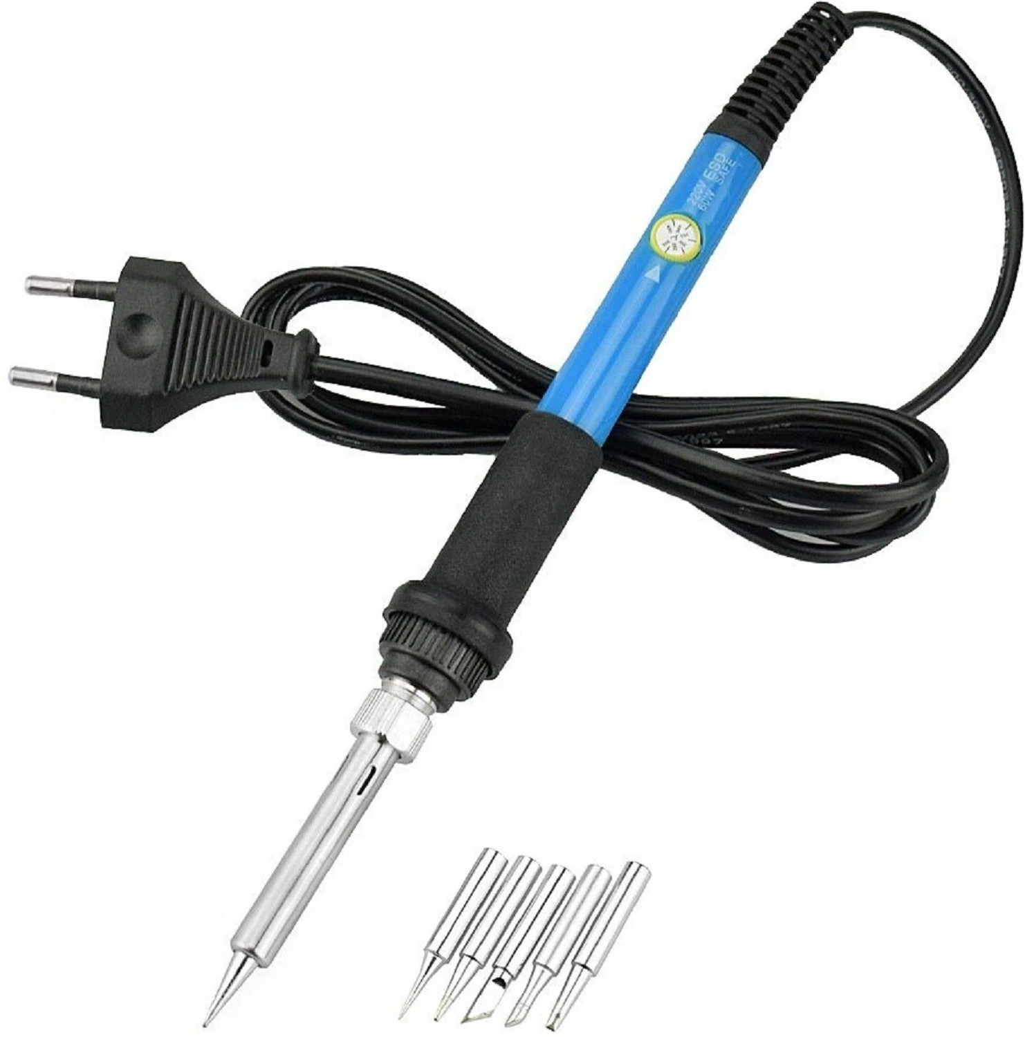 Image of KARSYN 60 Watt Adjustable Temperature Soldering Iron with 5 Extra Bits 60 W Temperature Controlled