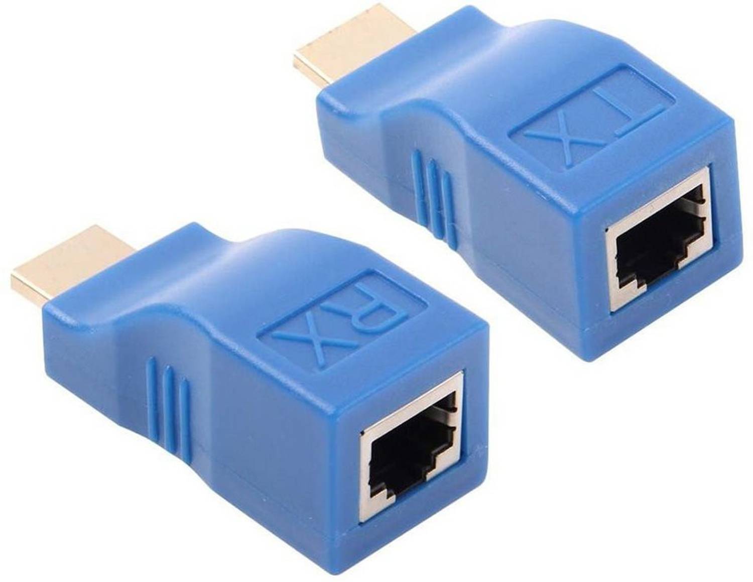 99Gems HDMI Extender 1080P RJ45 Ports LAN Network HD Extension 30m Over CAT5e/6 LAN ETHERNET CABLE Compatible With HDTV, Laptop, Computer etc HDMI Connector