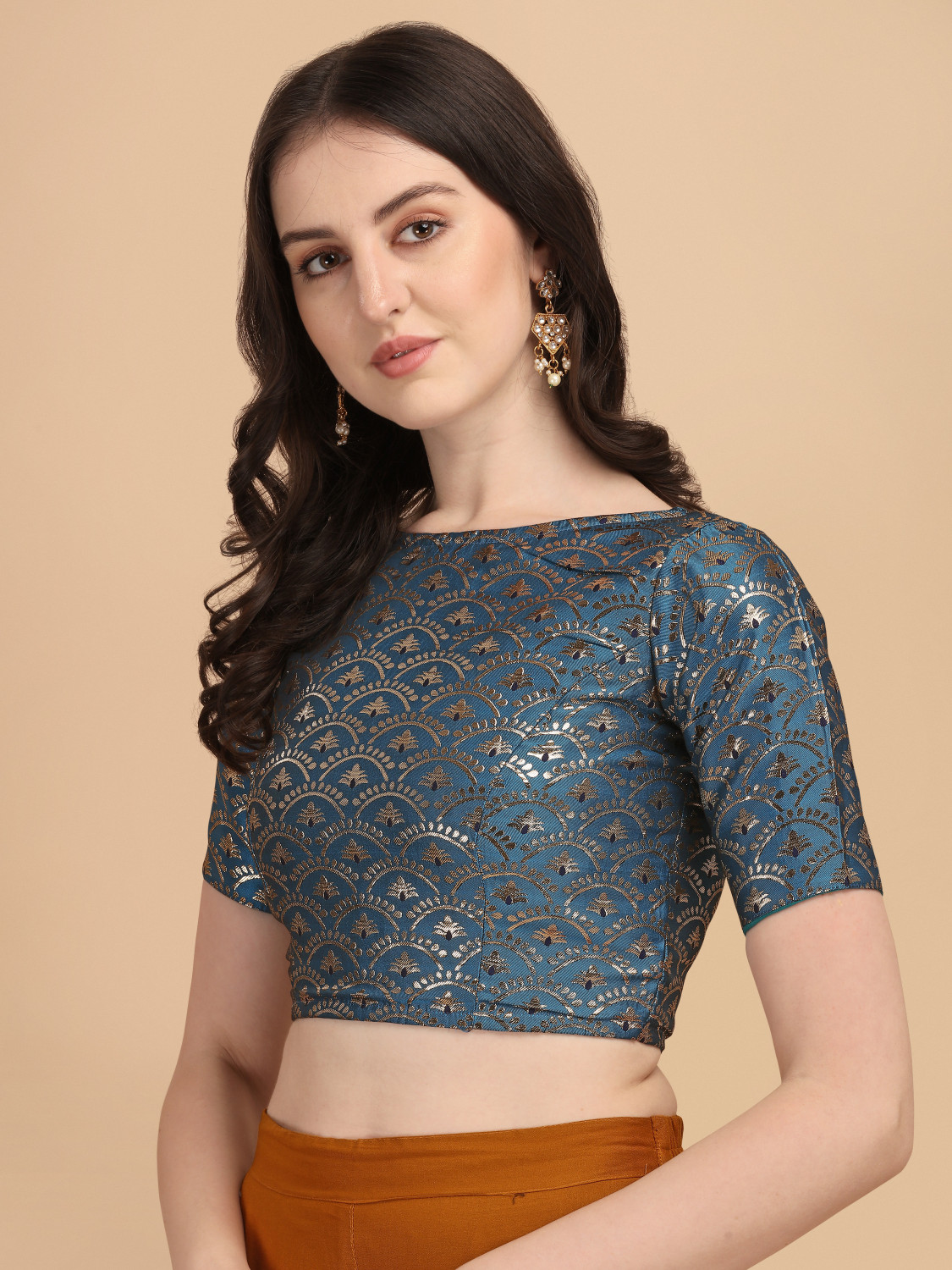 Image of Oomph! Boat Neck Women Blouse