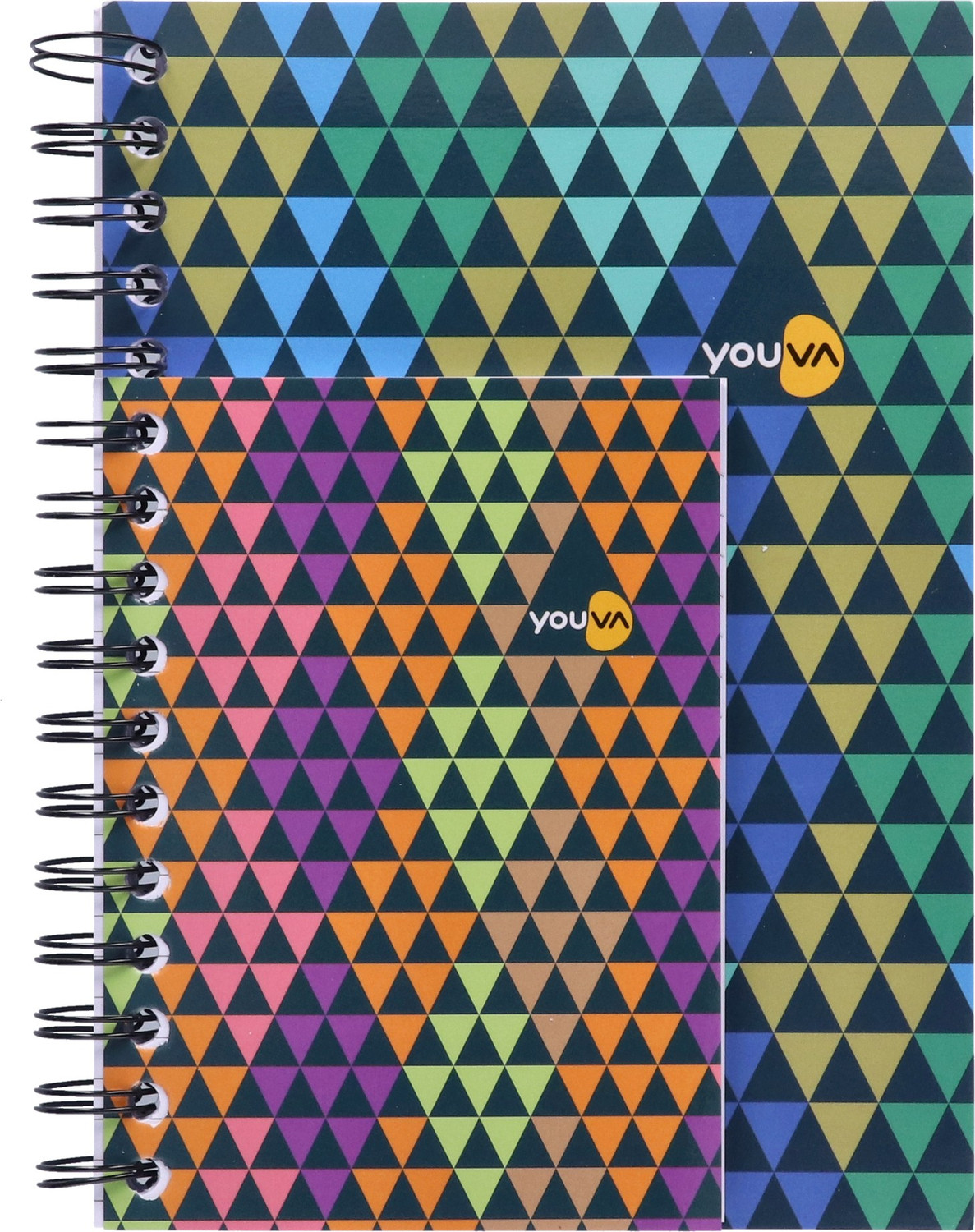 Image of NAVNEET Youva Dual A5 & A6 Single Line Wiro Bound for College & Office Use Assorted Notebook Single Line 320 Pages