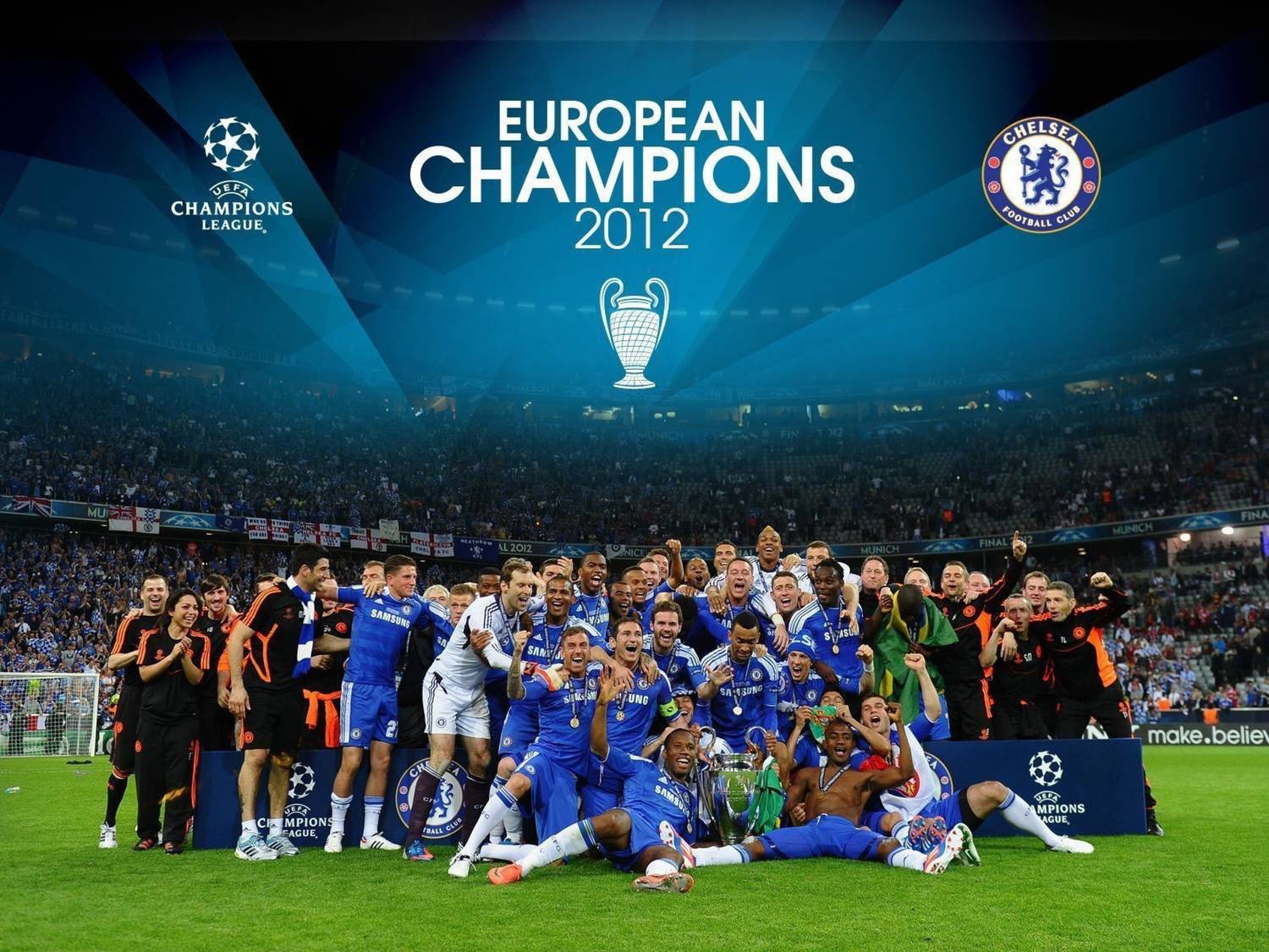 Chelsea Fine Quality Sports Wall Poster Wall Poster Print on Art Paper 13x19 Inches Paper Print