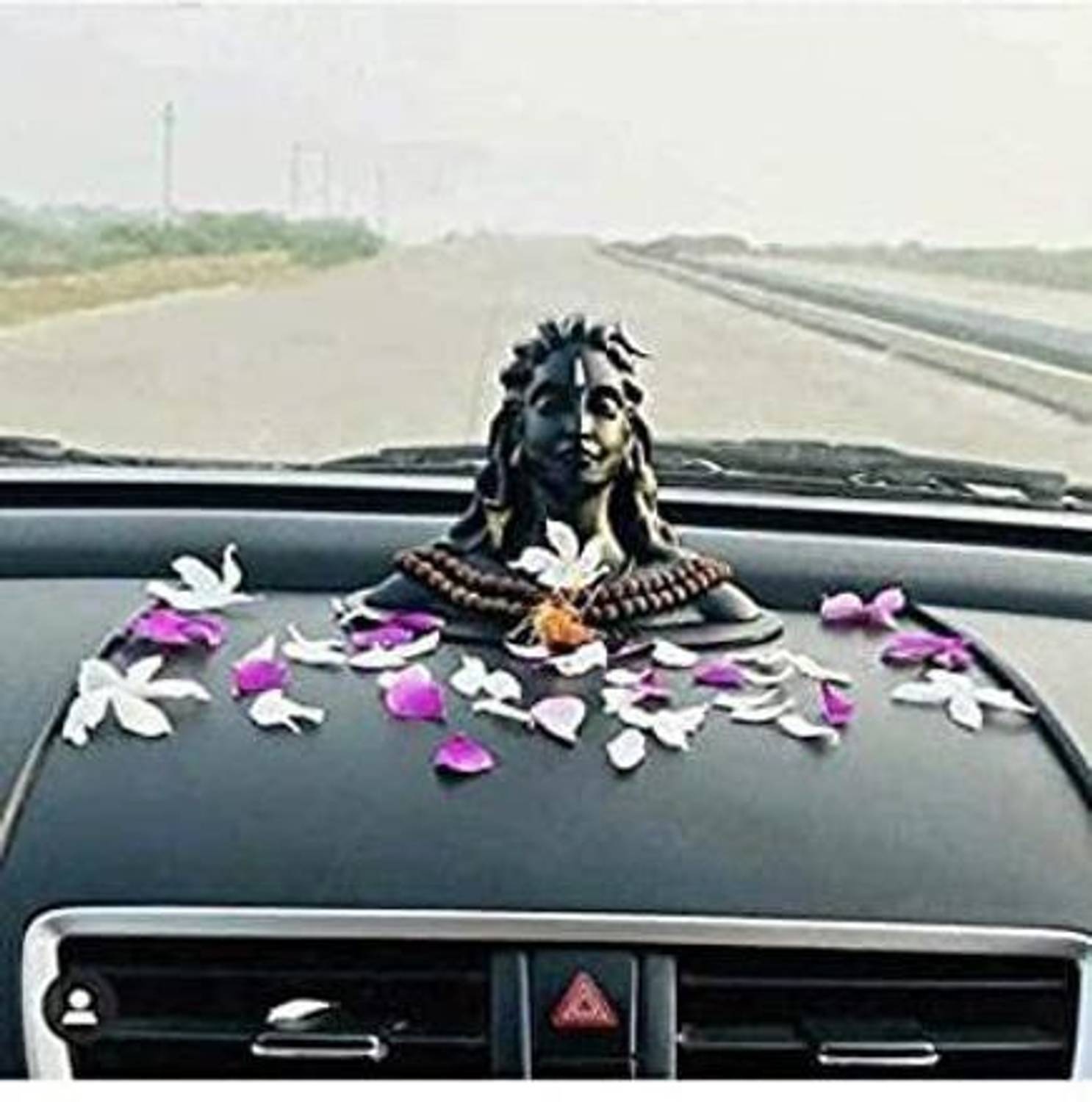 avenew Adiyogi Mahadev Shankara Statue for Car Dashboard, Mandir,Pooja, Decorative Showpiece - 8.2 cm