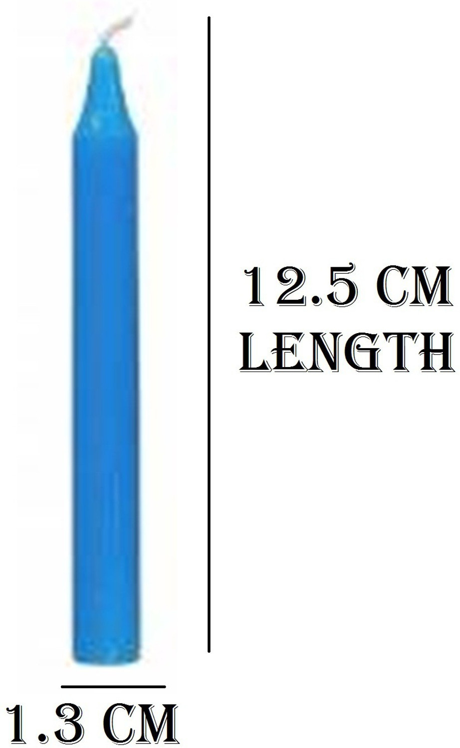 Image of AuraDecor Stick Candle Set Of 20 (Blue) Candle