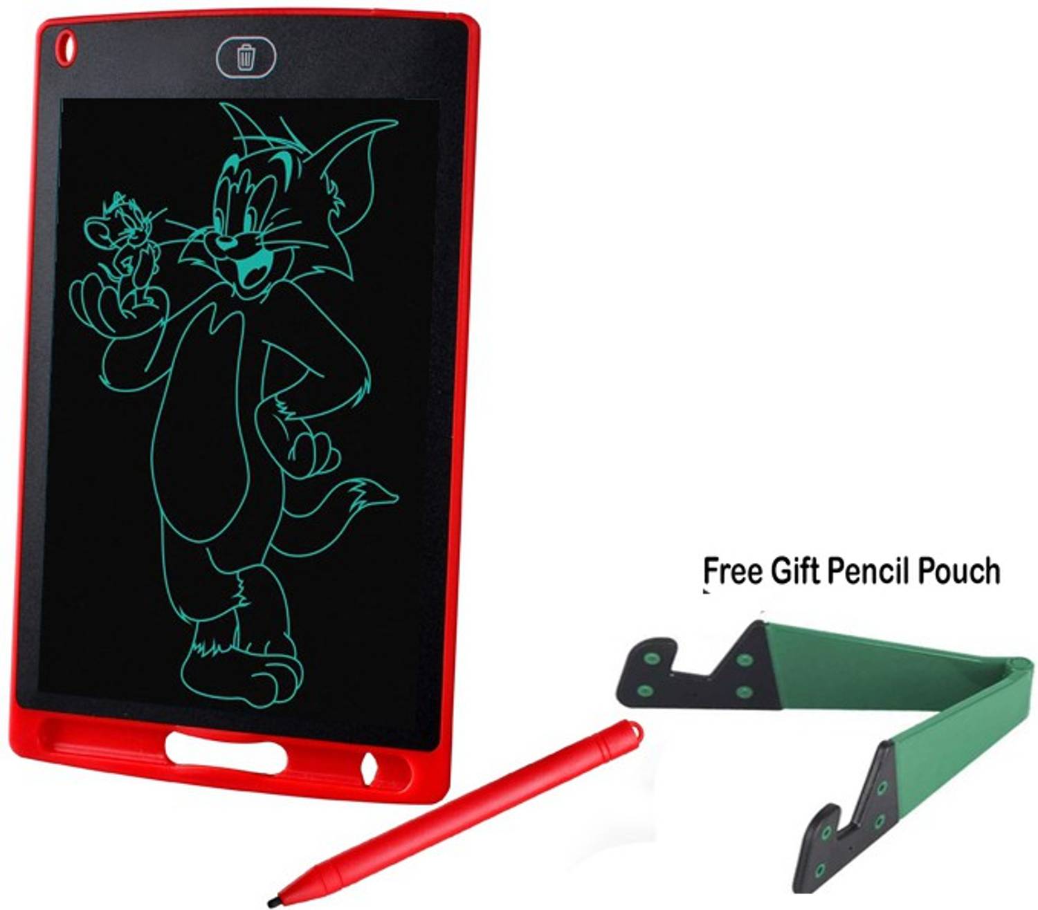 ARVANA LCD Writing Tablet Pad,Suitable for Kids Learning Educational Toys+Mobile Stand Digital RuffPad Slate Re-Writing Paperless Board Handwriting Pad Drawing Board 8.5 x 7 inch Graphics Tablet Connectivity - Wireless
