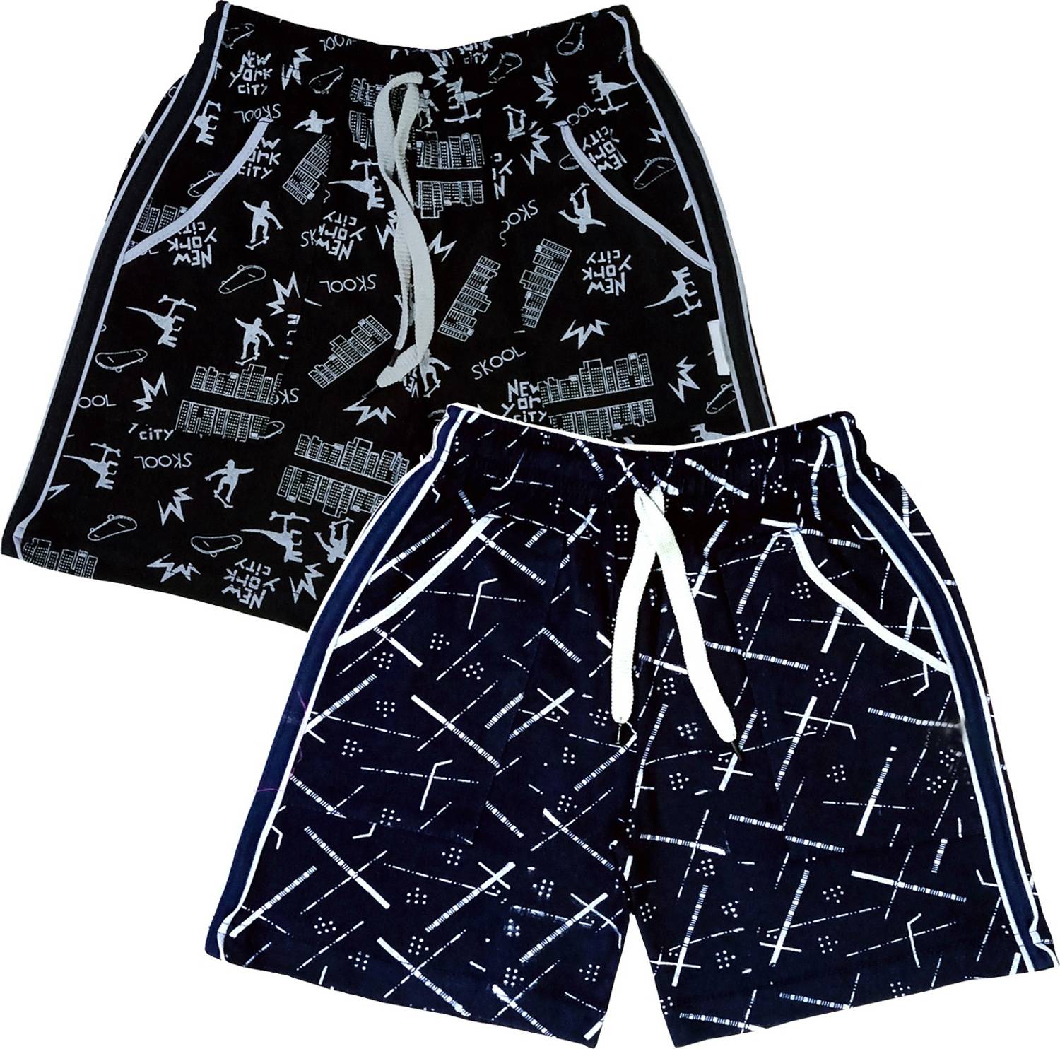 AMNOUR Short For Boys & Girls Sports Printed Cotton Blend