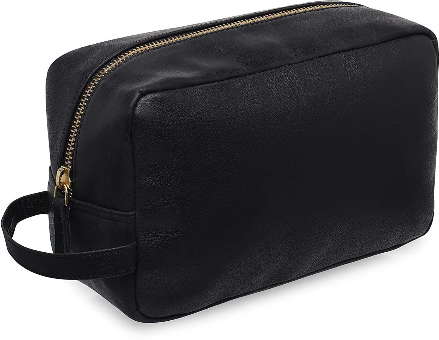 Image of RUBAB MEN Genuine Leather Toiletry & Shaving Kit Bag| Splashproof Travel Pouch Travel Toiletry Kit