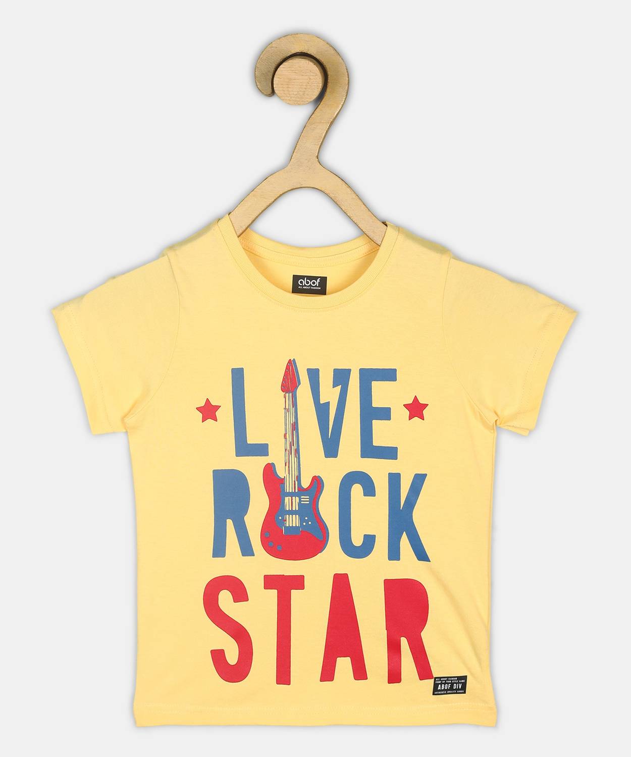 Aditya Birla - abof Boys Typography, Printed Cotton Blend Regular T Shirt