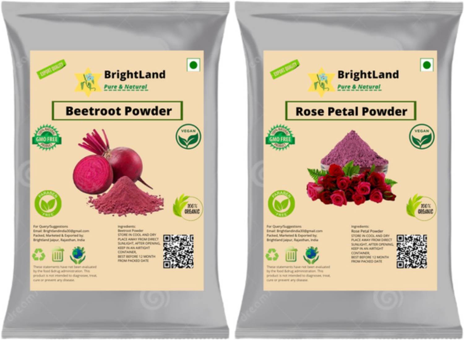 Brightland Combo of skin care 50gm Beetroot powder