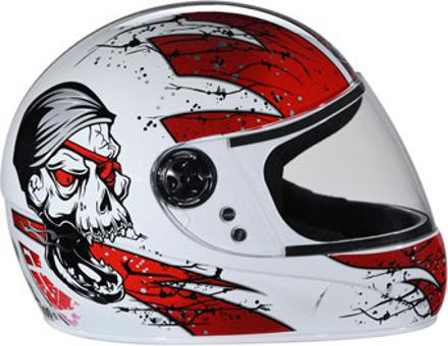 Image of STUDDS Chrome D3 Motorbike Helmet (White)