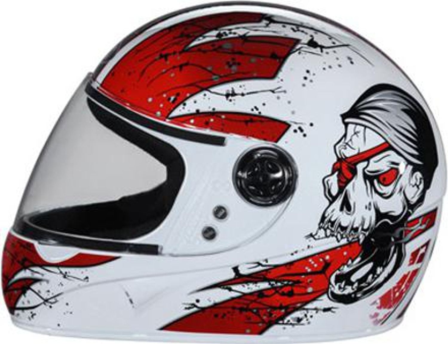 Image of STUDDS Chrome D3 Motorbike Helmet (White)