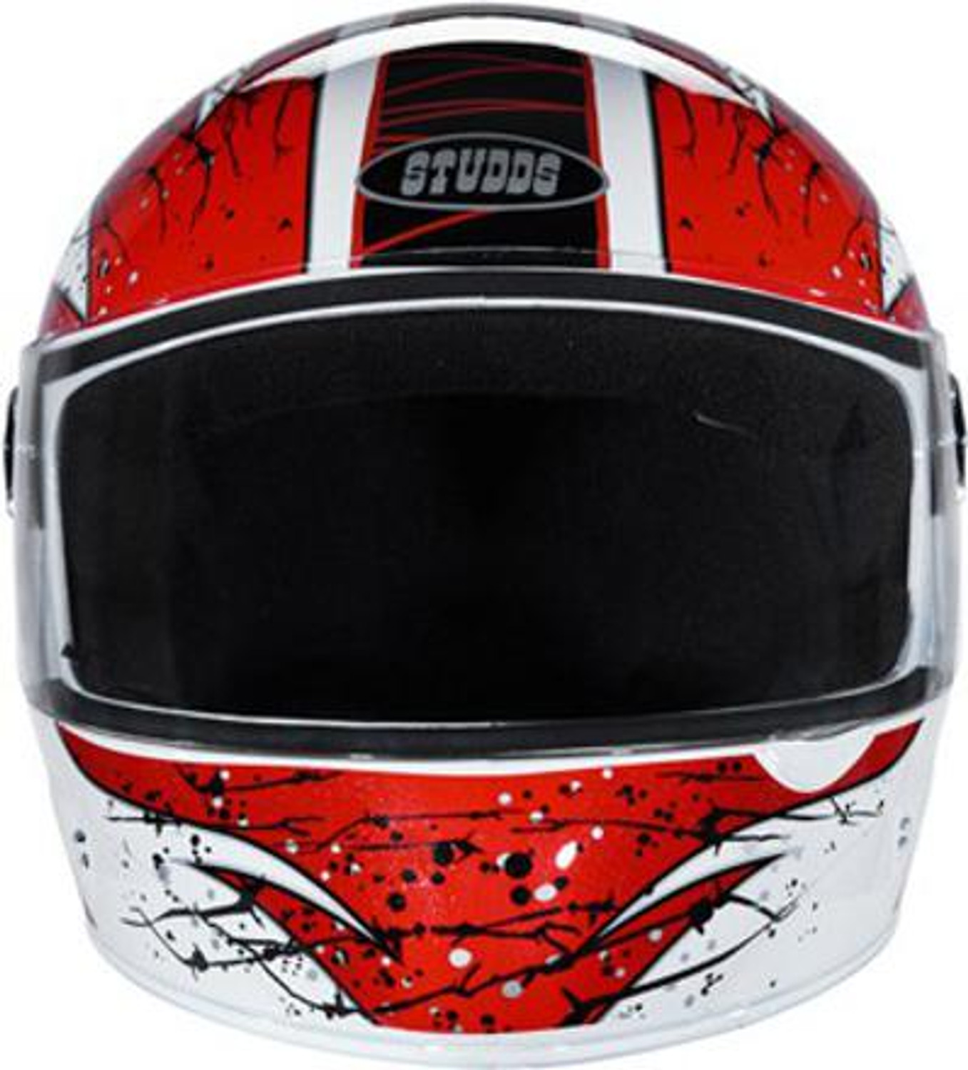 Image of STUDDS Chrome D3 Motorbike Helmet (White)