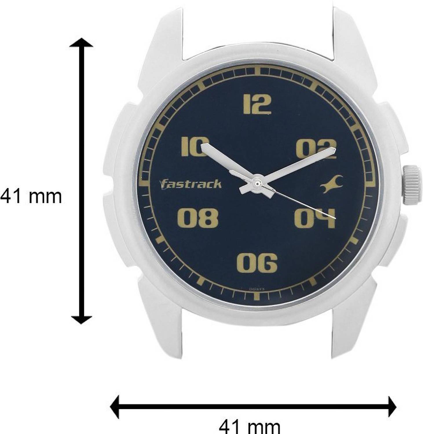 Fastrack NP3124SL02 Blue Dial Brown Leather Analog Watch - Image 5