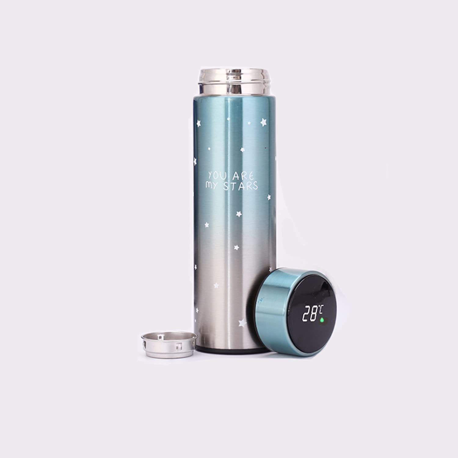 Image of oneexport Double Wall Insulated Stainless Steel Hot & Cold Vacuum Flask Bottle 500 ml Steel Bottle