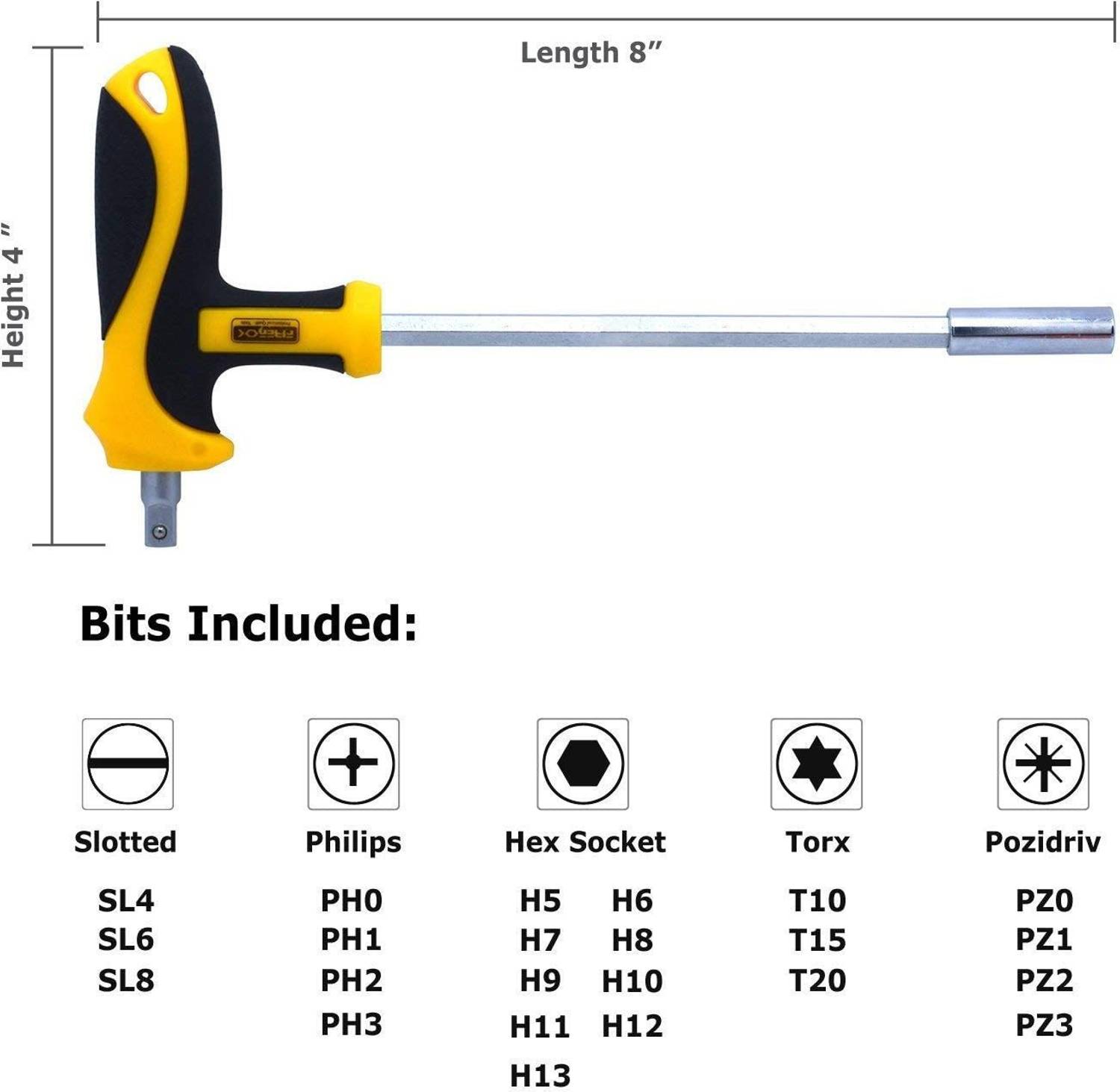 KANABEE 25-Piece Multi-Bit Hex Socket Screwdriver Set Pack of 25 - Image 4