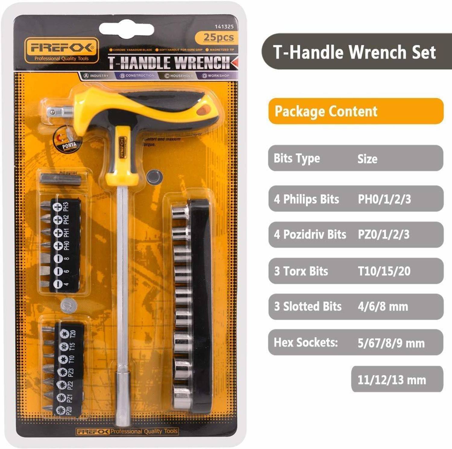 KANABEE 25-Piece Multi-Bit Hex Socket Screwdriver Set Pack of 25 - Image 5