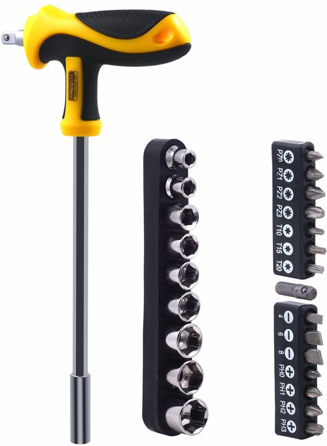 KANABEE 25-Piece Multi-Bit Hex Socket Screwdriver Set Pack of 25 - Image 1