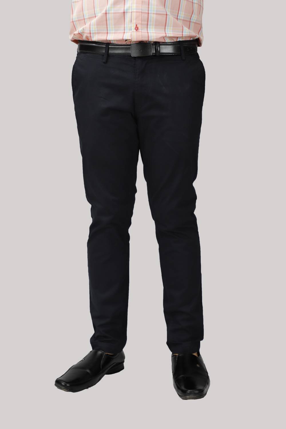 69th Avenue Slim Fit Men Dark Blue Trousers