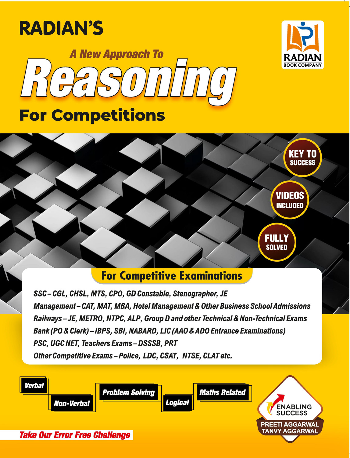 Image of A New Approach To Reasoning Book for Competitive Exams (English Medium)