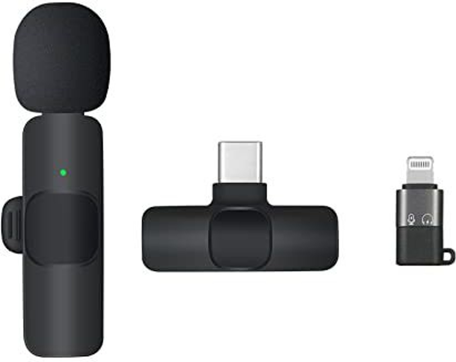 Image of Buff K8 Wireless PLUG AND PLAY MIC Type-C & Lightning Connector MIC WIRELESS MICROPHONE