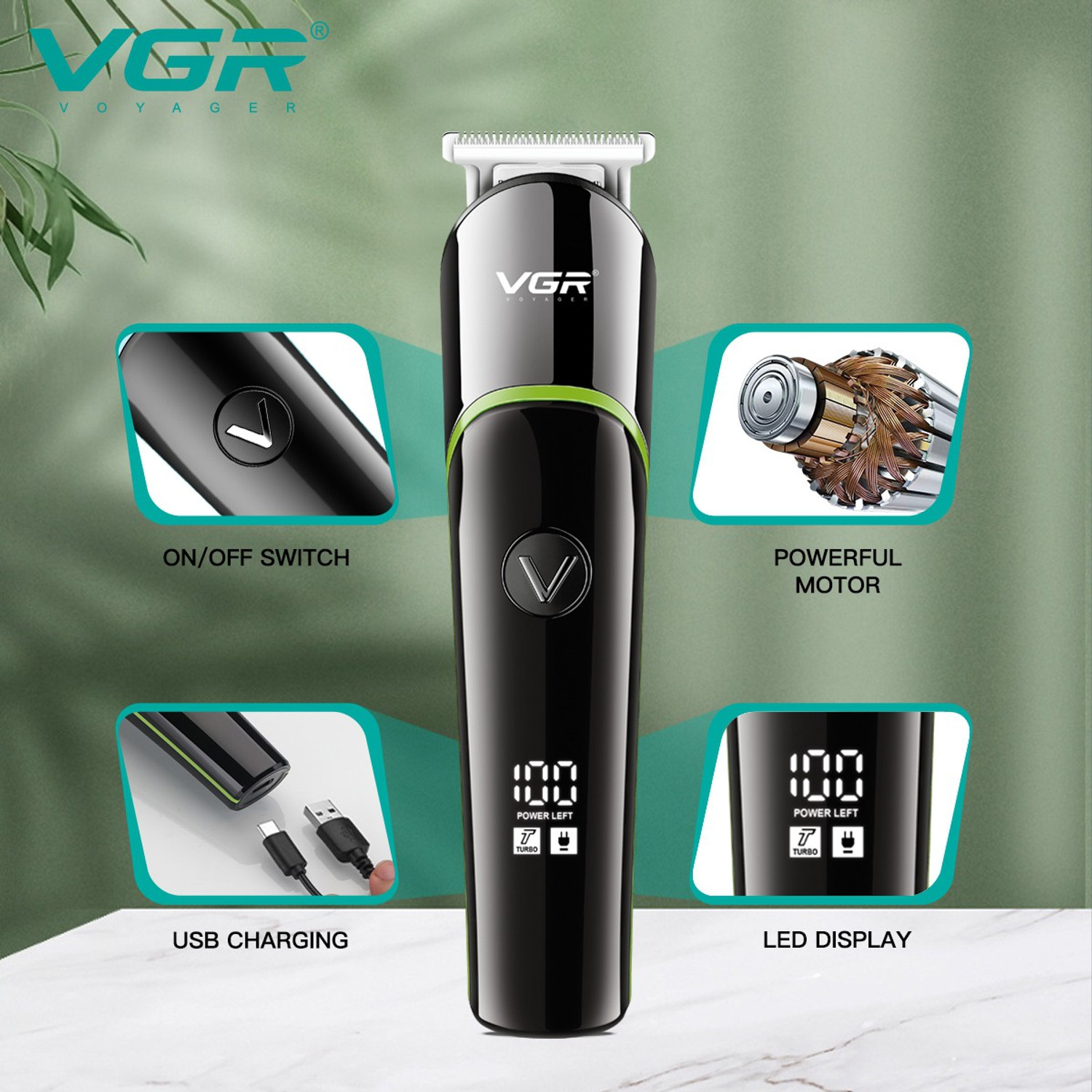 Image of VGR V-291 Trimmer 120 min Runtime 4 Length Settings