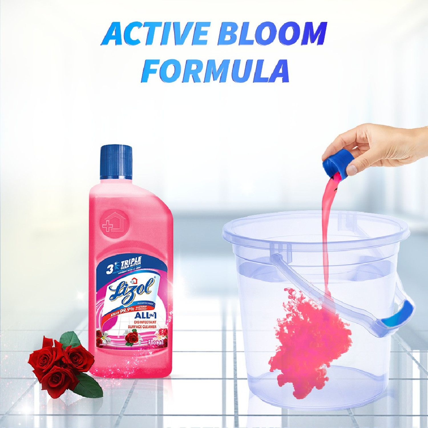Image of Lizol Disinfectant Surface Cleaner - Floral