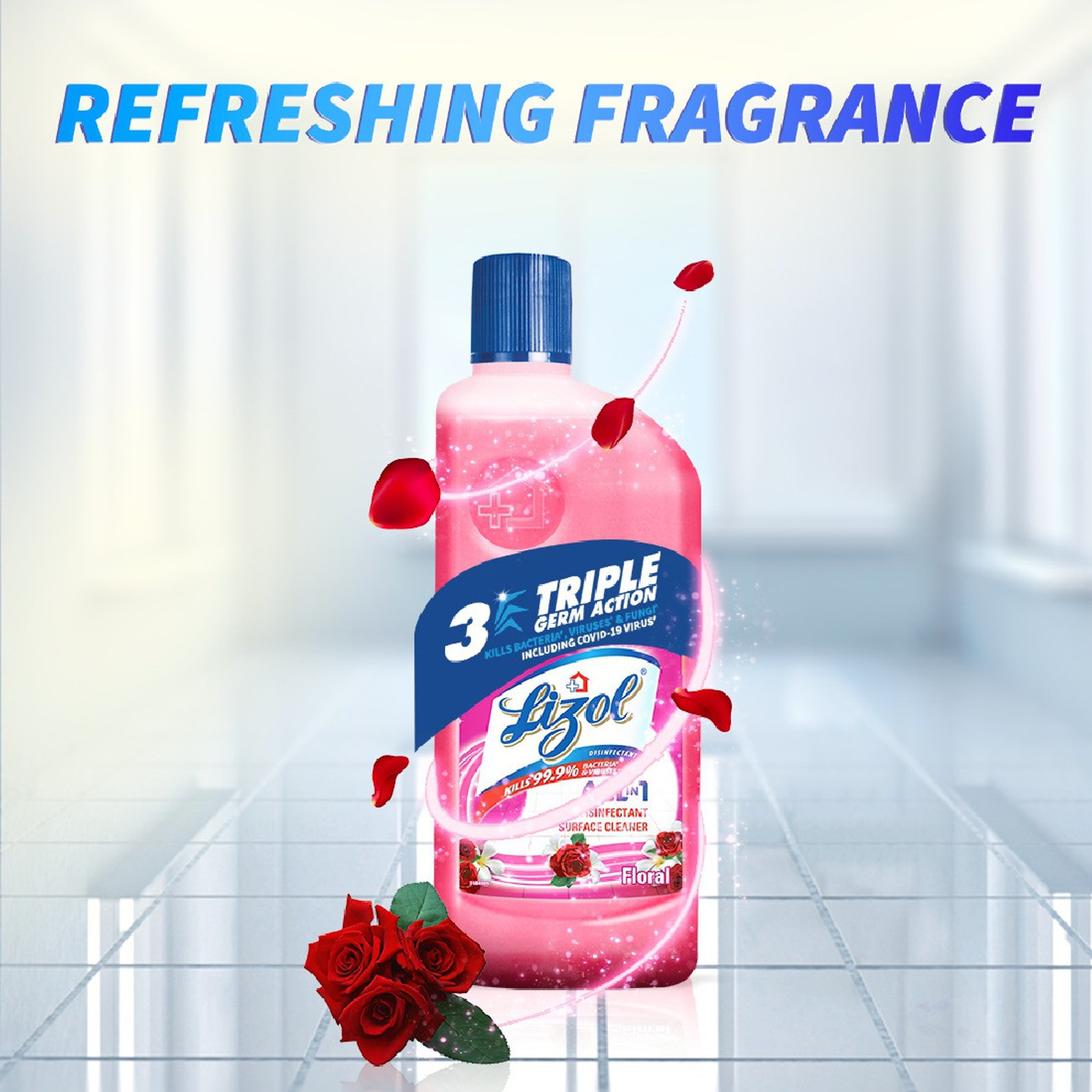 Image of Lizol Disinfectant Surface Cleaner - Floral