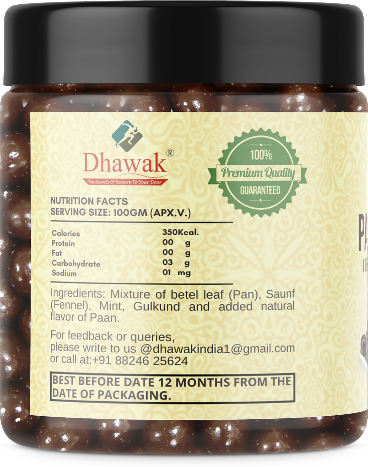 Image of Dhawak Paan Shots Pan Flavor Candy Pan Shots Instant Paan Mukhwas Pan Laddu Paan Candy Paan Mouth Freshener