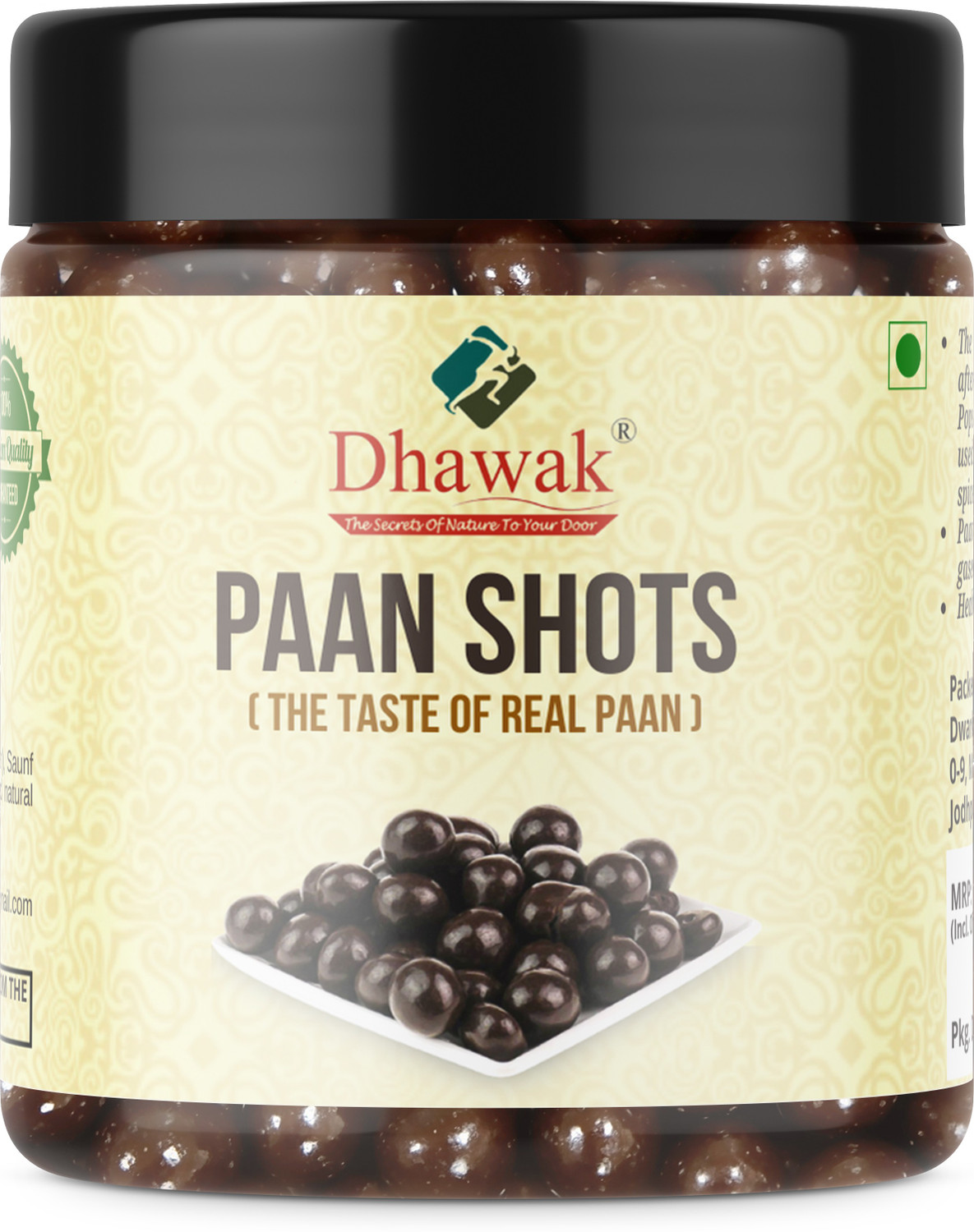 Image of Dhawak Paan Shots Pan Flavor Candy Pan Shots Instant Paan Mukhwas Pan Laddu Paan Candy Paan Mouth Freshener