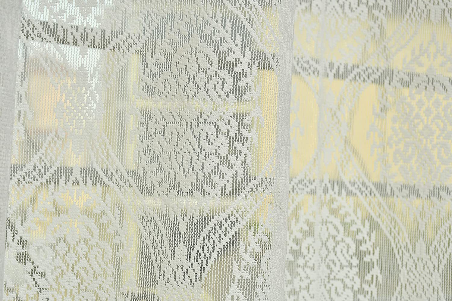 Image of Fabrilia 213 cm (7 ft) Door Net Semi Transparent Curtain (Pack Of 2)