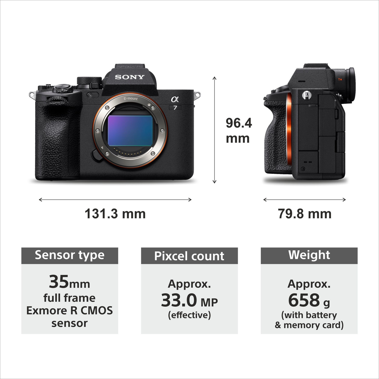 Image of SONY Alpha ILCE-7M4 Full Frame Mirrorless Camera Body Featuring Eye AF and 4K movie recording