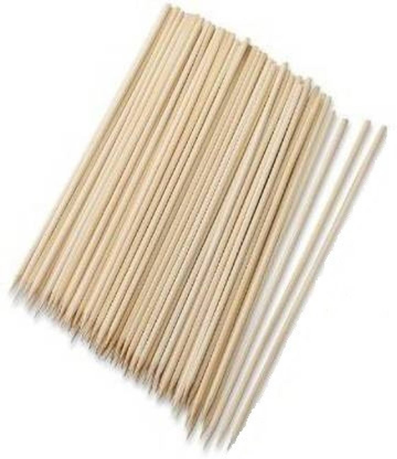 BAKERS4U 12 Inch wooden fork stick skewers 50 pcs Disposable Bamboo Serving Fork