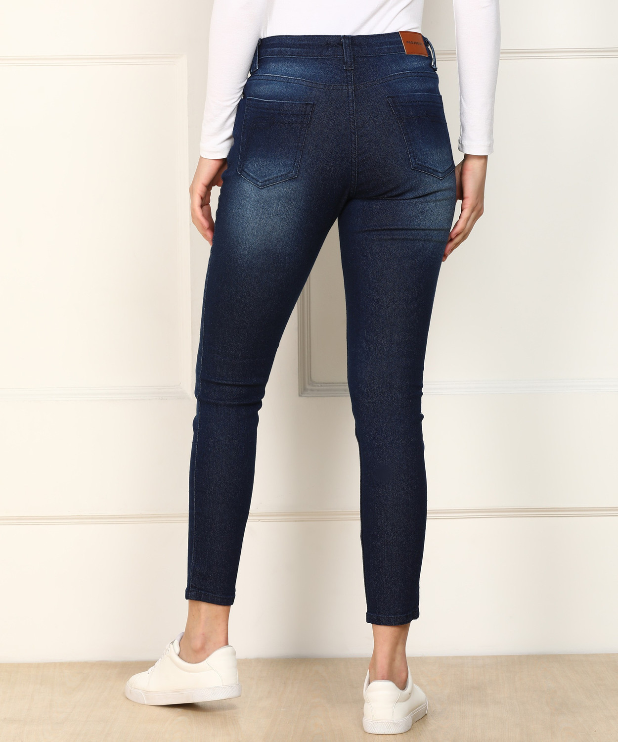 Image of PROVOGUE Skinny Women Dark Blue Jeans