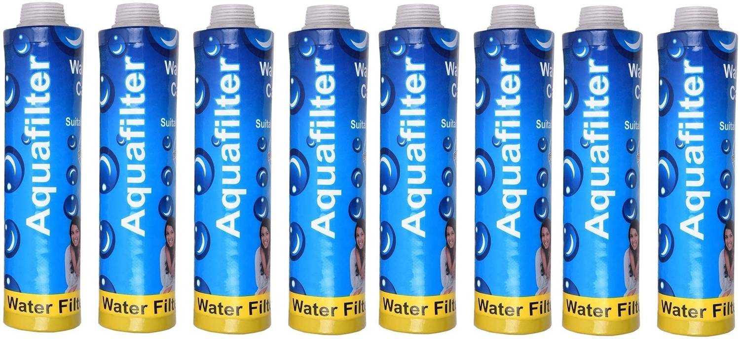 Aquawell 8 Spun Filter Candle 10inch Compatible with all domestic water purifiers Solid Filter Cartridge