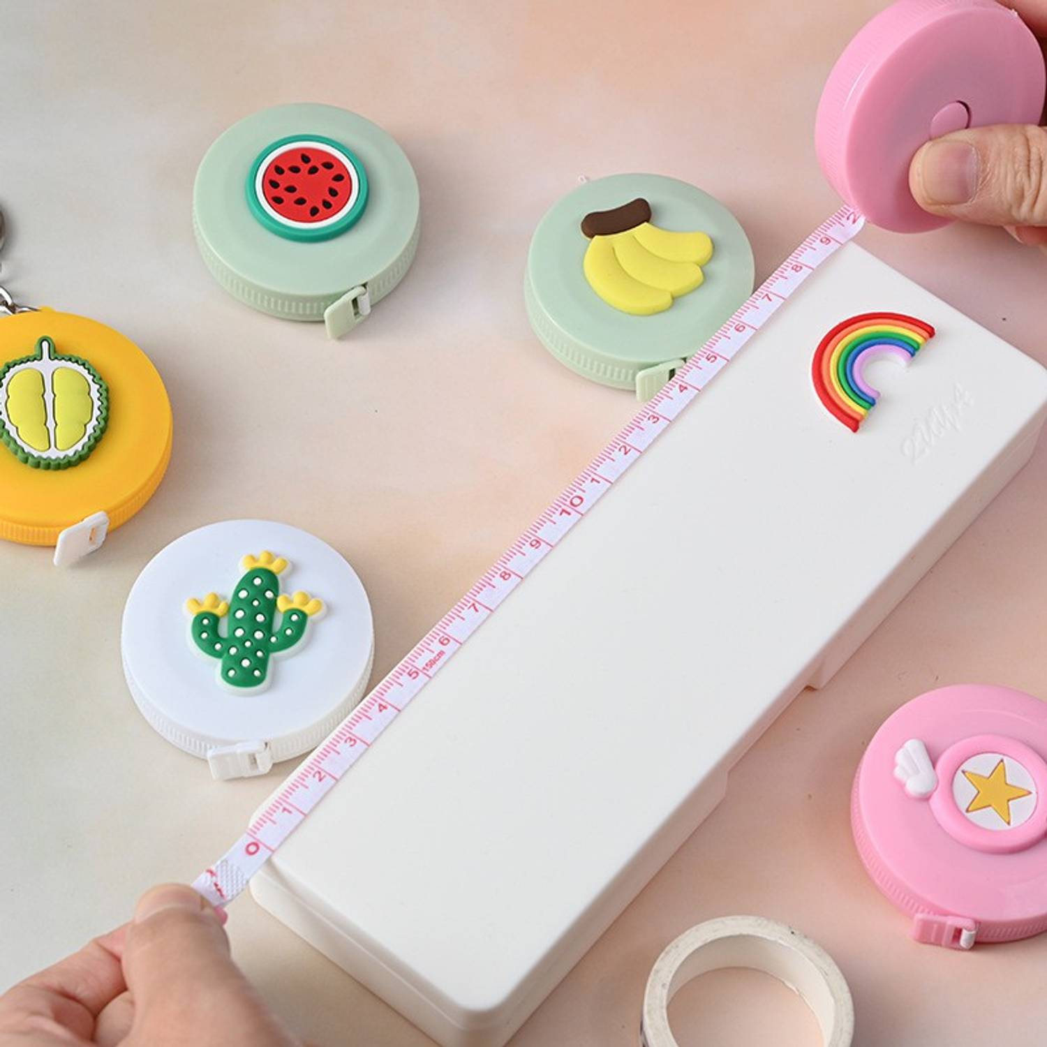 boxania 1pc Measuring Tape for Body Cartoon Cute Double-Sided Retractable 150cm/60 Inch Measurement Tape