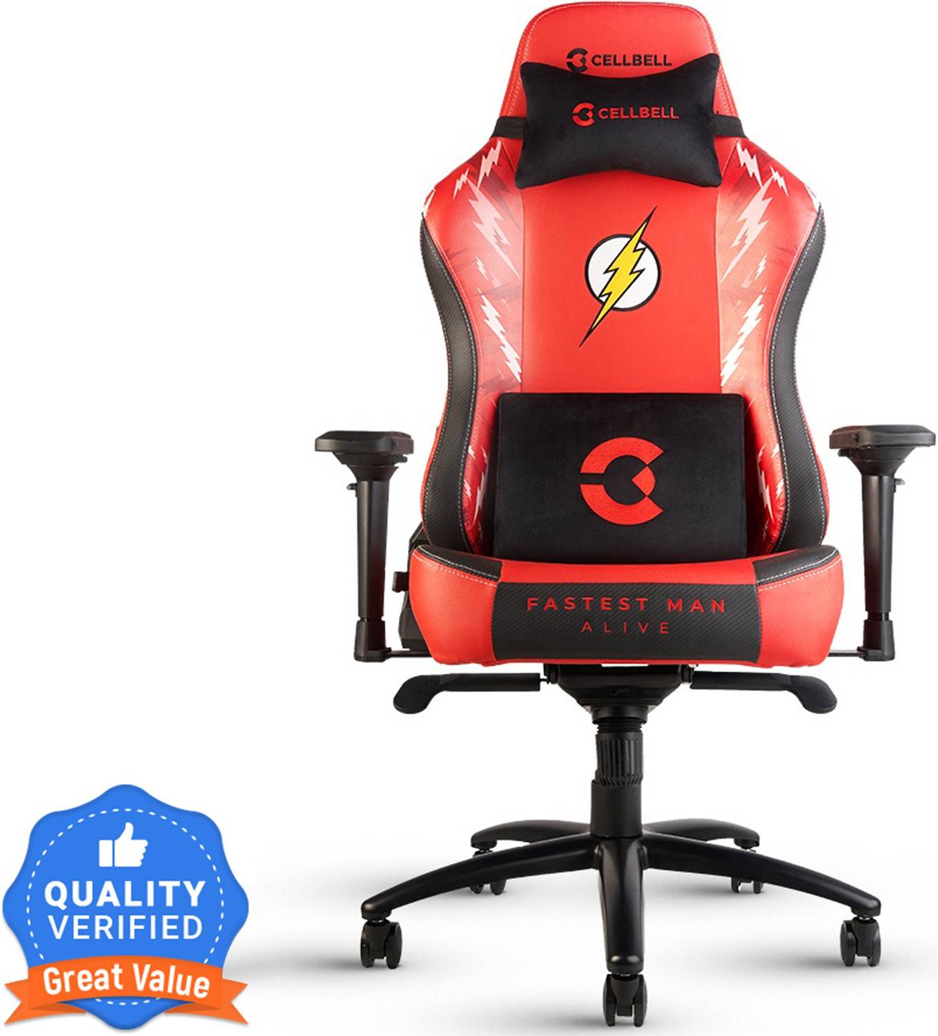 CELLBELL Flash Series High Back DC Comics- Flash High Back Gaming Chair Price in India - Buy CELLBELL Flash Series High Back DC Comics- Flash High Back Gaming Chair online at Flipkart.com