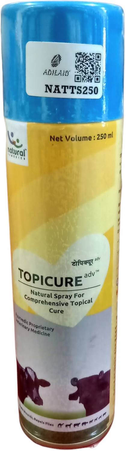 ADILAID Topicure Advanced Natural Spray for Comprehensive Topical Cure 250 ml Pet Coat Cleanser